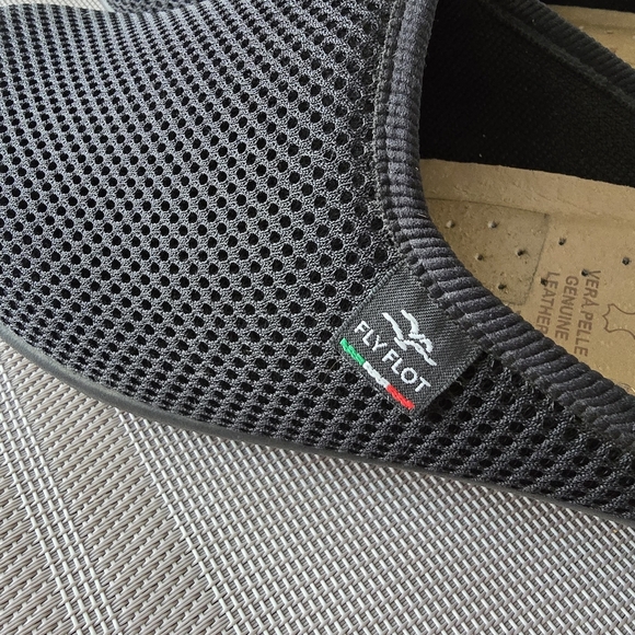 Fly Flot Black Mesh Slip-On Shoes - Picture 4 of 4